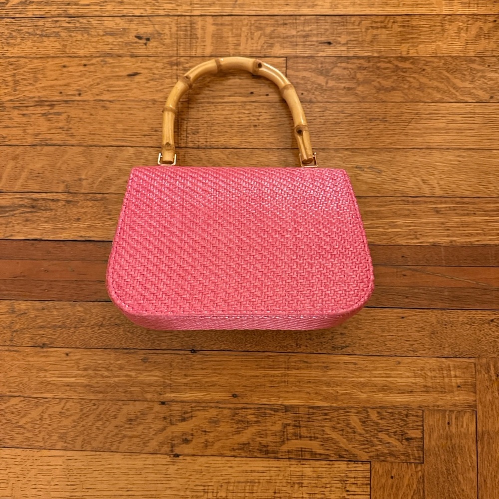 Haute Hippie Pink Floral Embellished Shoulder Bag - Picture 2 of 5